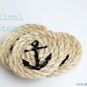 DIY Nautical Coasters Making Home Base