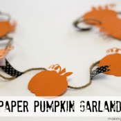Making Home Base Paper Pumpkin Garland