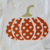 Pumpkin Applique Onesie
