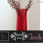 Chalkboard countdown Making Home Base