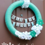 Let It Snow Winter Wreath Making Home Base