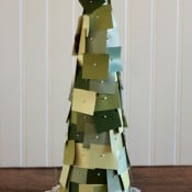 Making Home Base Paint Chips Christmas Tree