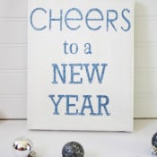 cheers new year sign making home base