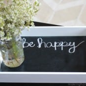 Chalkboard Painted Tray