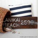 Lanikai beach sign miles