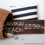 Lanikai beach sign miles