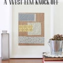 Scrappy West Elm Wall Art Knock Off