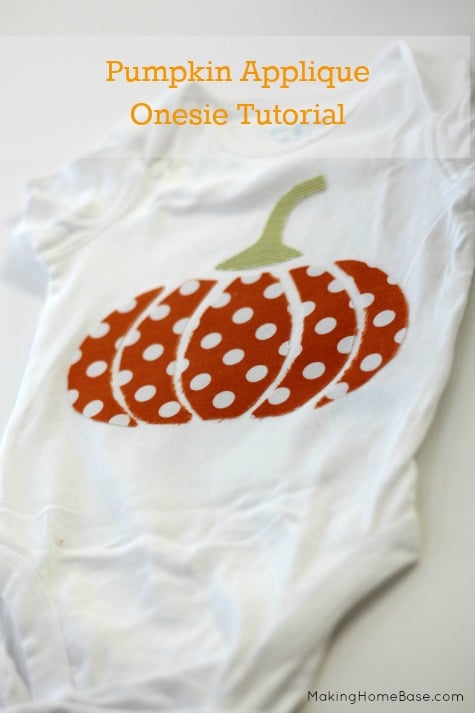 Pumpkin Applique Onesie Tutorial