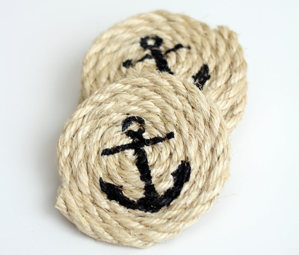 Nautical Sisal Rope Coasters - Easy DIY Tutorial