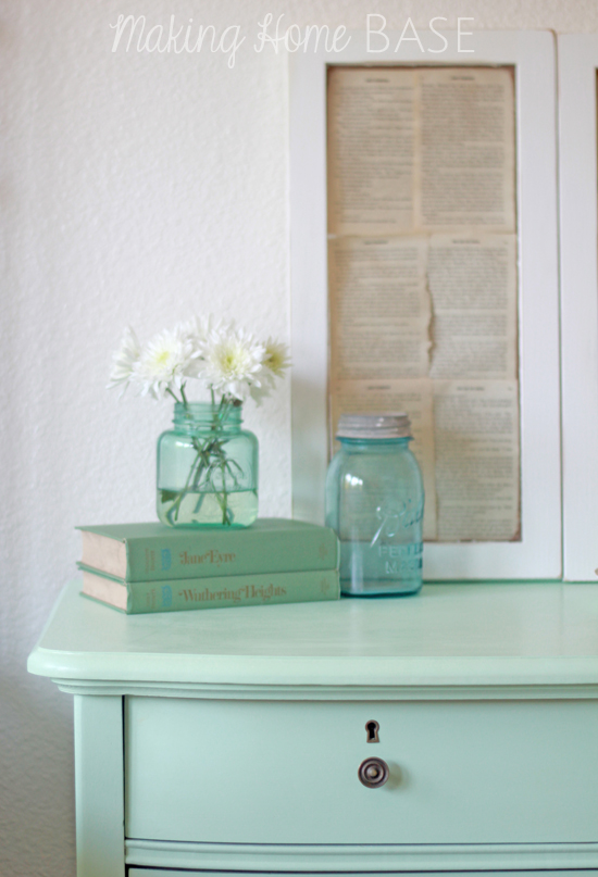 Mint Painted Nightstand Mint Home Decor With Paint