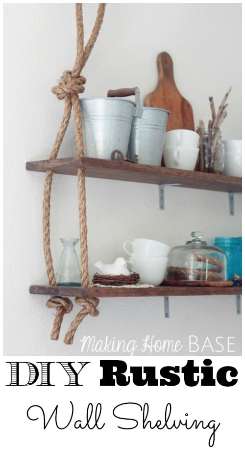 Diy Wall Shelving Rustic Inspired Styling