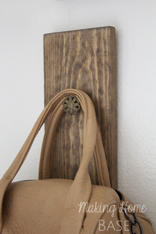 DIY Wall Hook: A Place To Hang Your Bag 