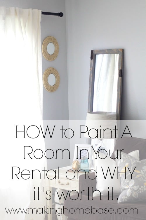 How to Paint A Room In Your Rental and WHY it's worth it.
