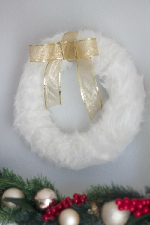 winter fur wreath