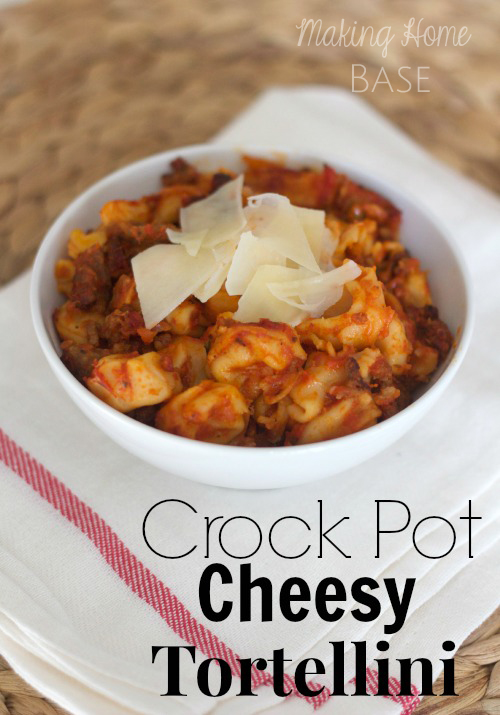 Crock Pot Cheesy Tortellini Recipe