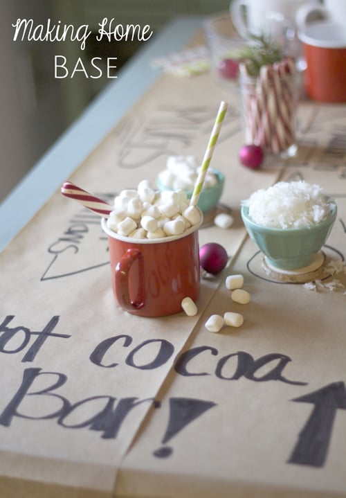 hot chocolate bar