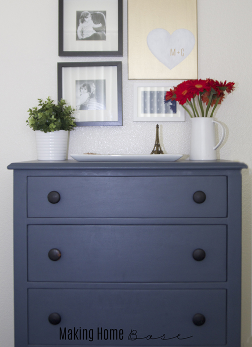 blue dresser