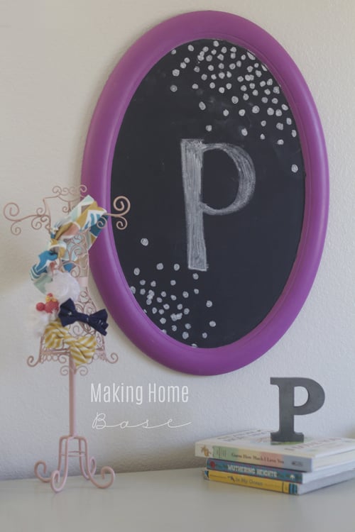 $2 Trash to Treasure: Girl’s Room Chalkboard