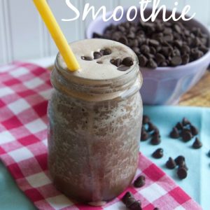 Banana Mocha Smoothie via Making Home Base