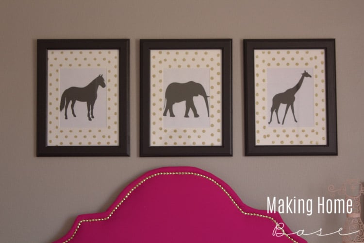 DIY Wall Art Animal Prints – Kids Room Wall Art Idea