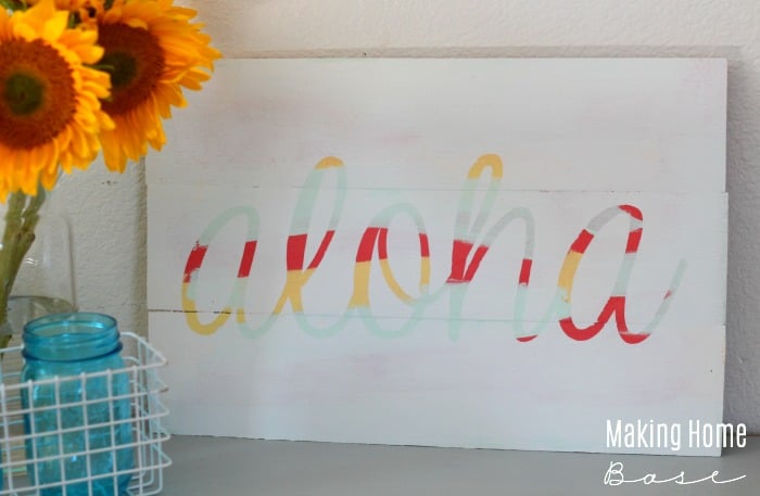 DIY Hand Painted Wood Sign