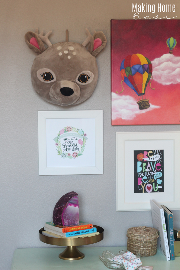 girls room gallery wall