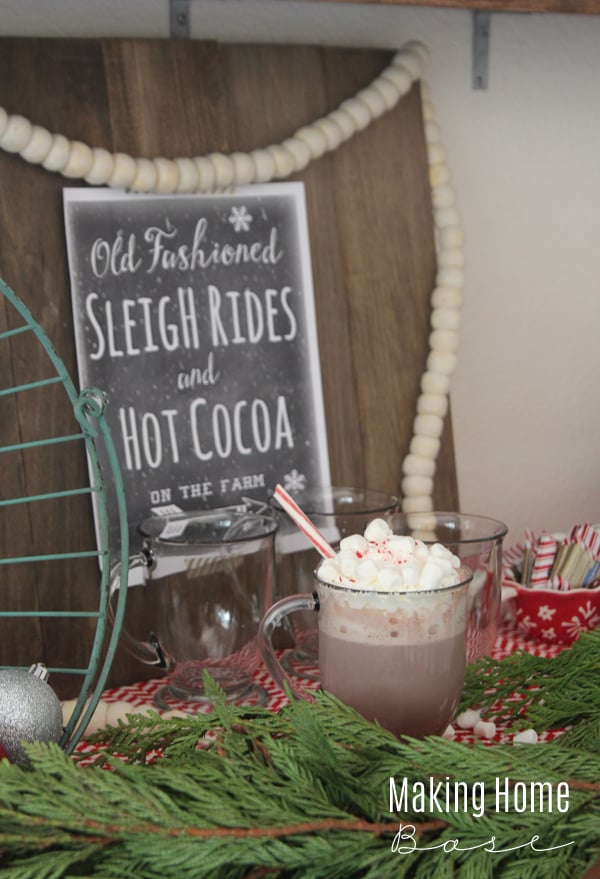 peppermint hot chocolate