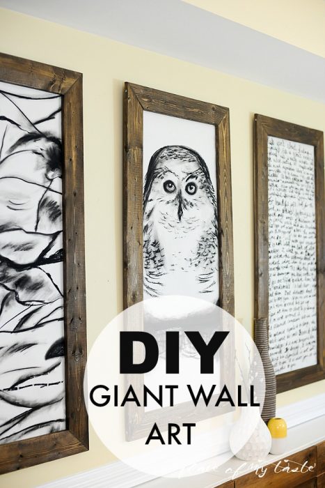 Decorating Large Walls with DIY Large Scale Wall Art Ideas