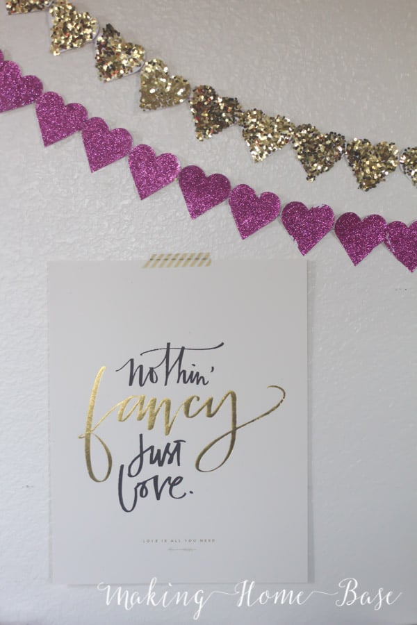 Glitter Heart Garland-5
