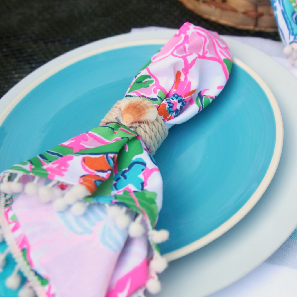DIY Nautical Seashell Napkin Ring