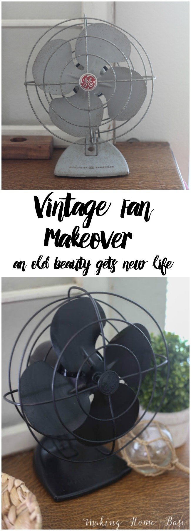 vintage fan makeover