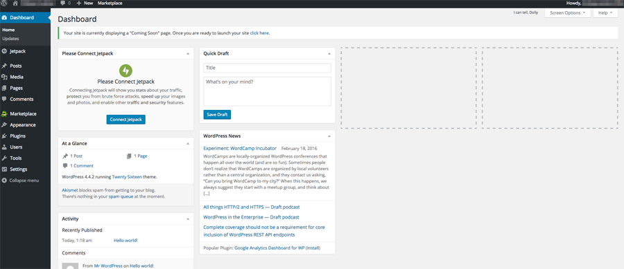 bluehost step 18