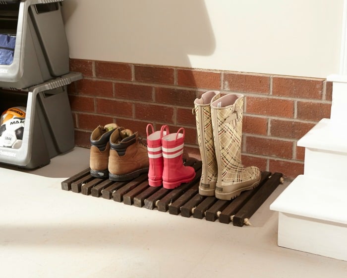DIY Workshop wooden doormat