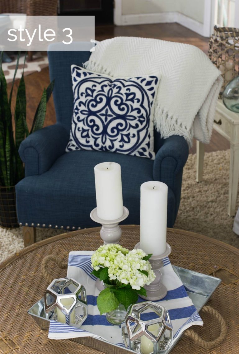 Coffee Table Styling How to Style in Three Ways