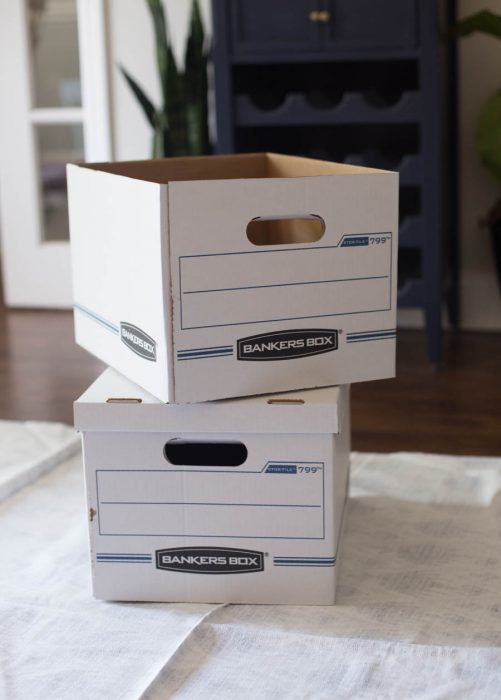 Fabric Covered Storage Boxes Stylish Storage