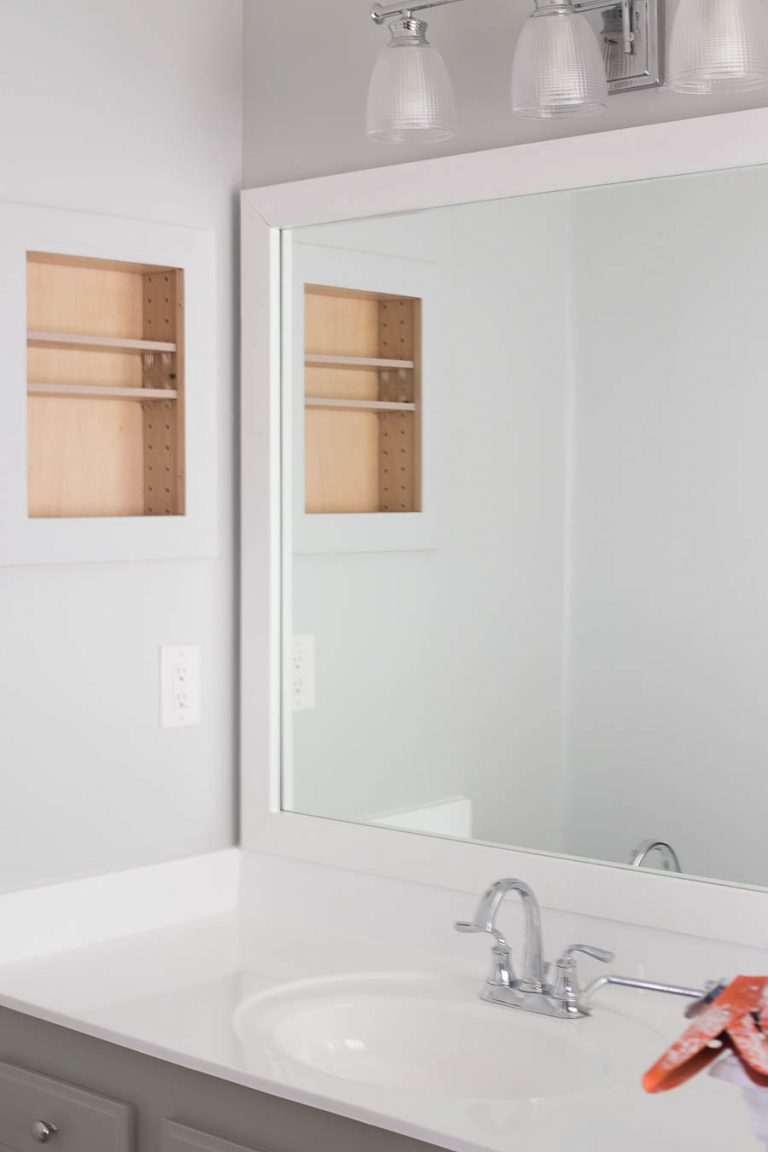How to Frame a Bathroom Mirror Budget Friendly DIY Project