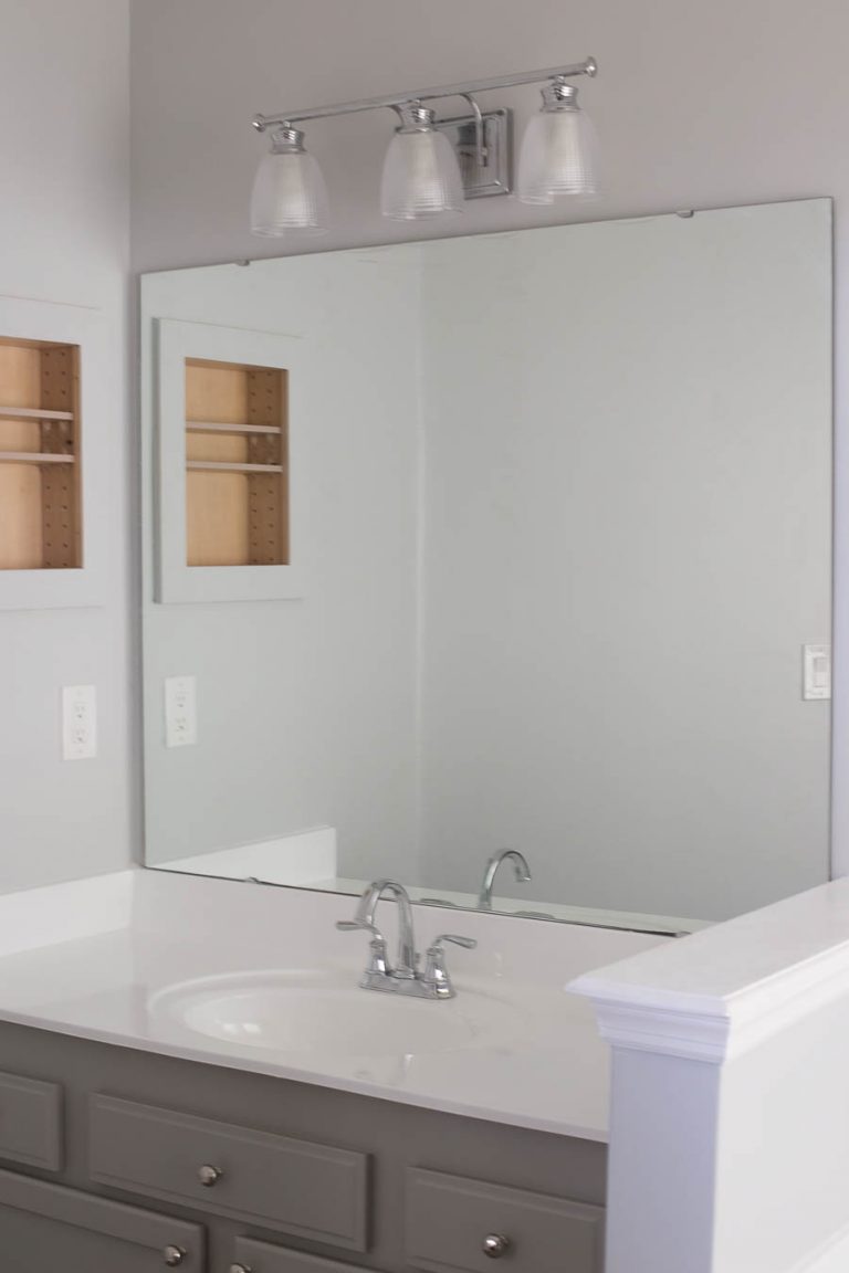 How to Frame a Bathroom Mirror Budget Friendly DIY Project