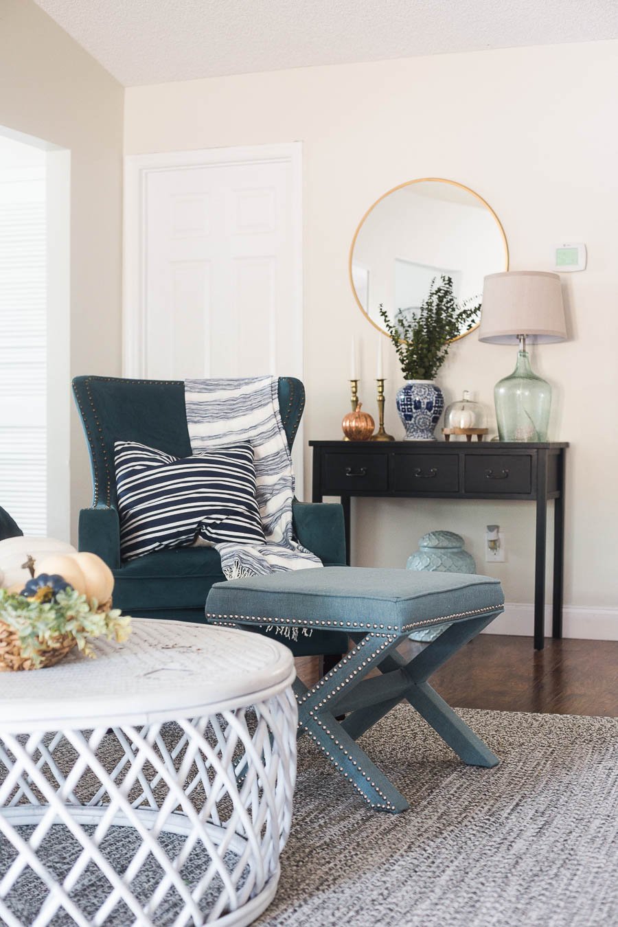 Gorgeous fall decorating inspiration in this fall home tour. The painted pumpkins are my favorite.