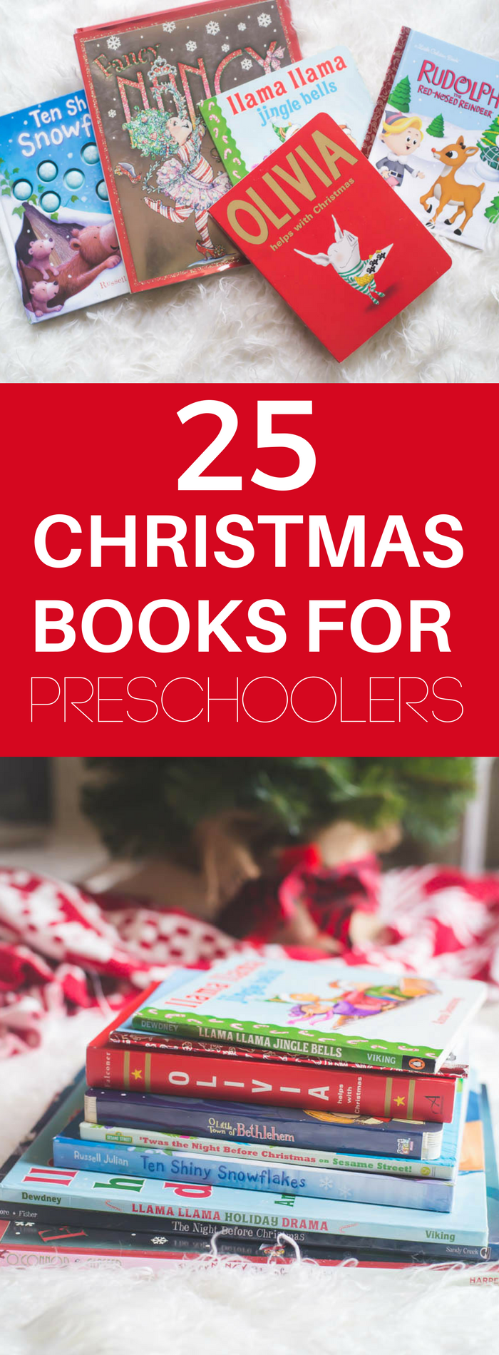 Christmas Books for Preschoolers a list of 25