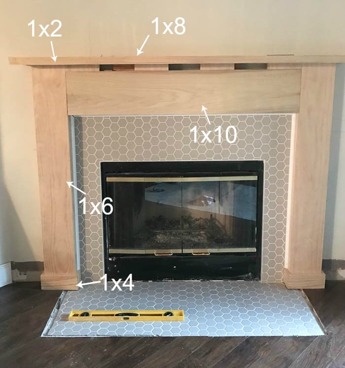 How to build a fireplace surround - fireplace makeover. Create your own fireplace surround