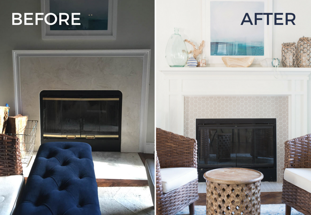 Fireplace Makeover How to build a Fireplace Mantel and Surround