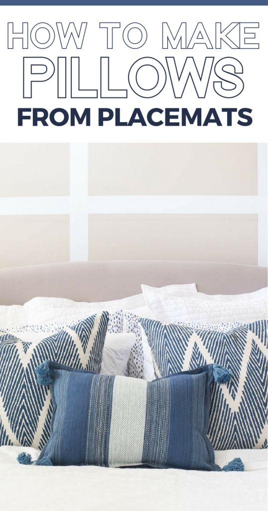 DIY Placemat Pillow Tutorial How to make a pillow using placemats