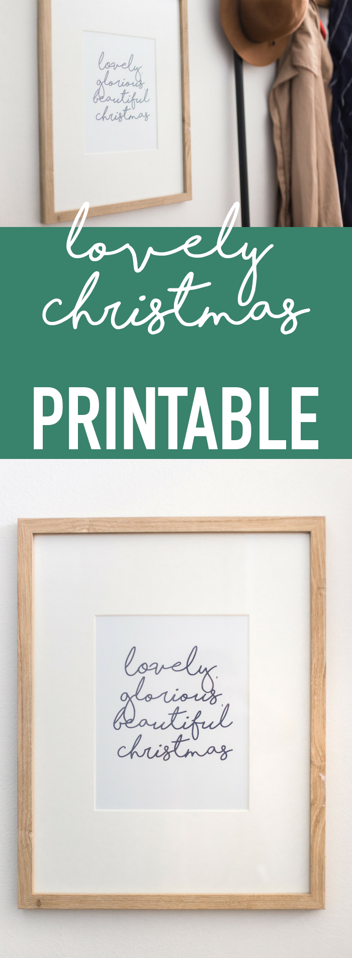Lovely, glorious, beautiful Christmas - free Christmas Printable - holiday printables and more decorating ideas