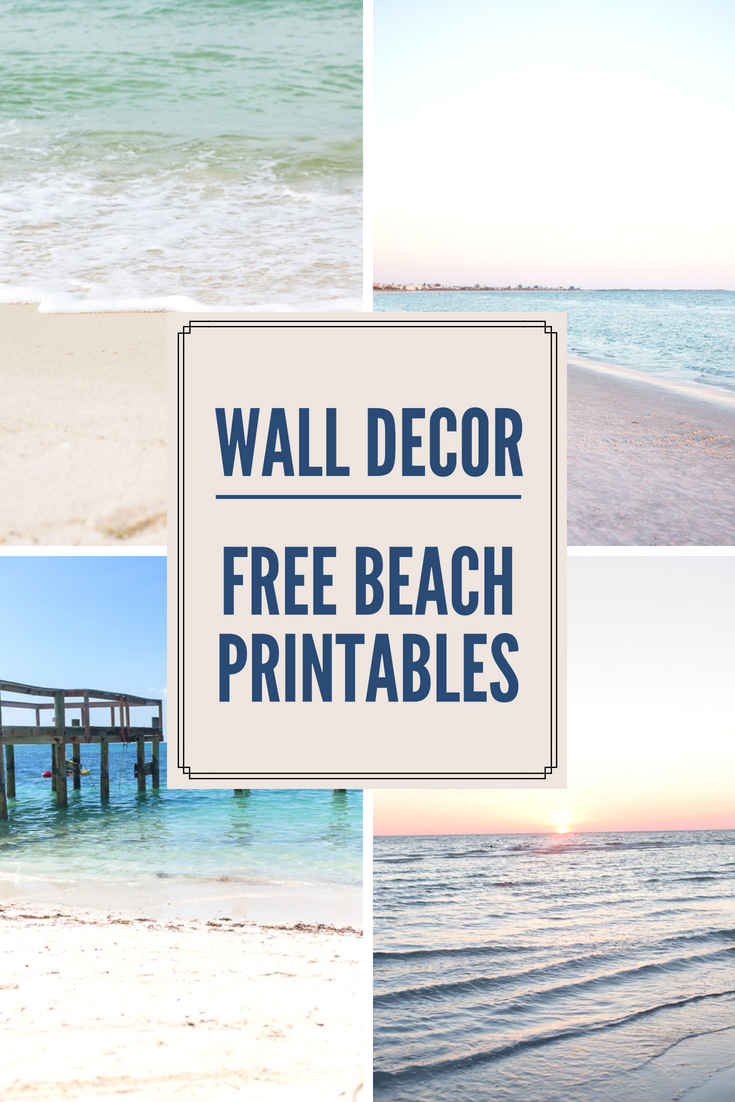 beach wall art on wood