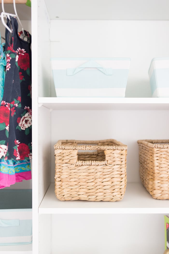 How to use an IKEA closet system to create a custom closet.