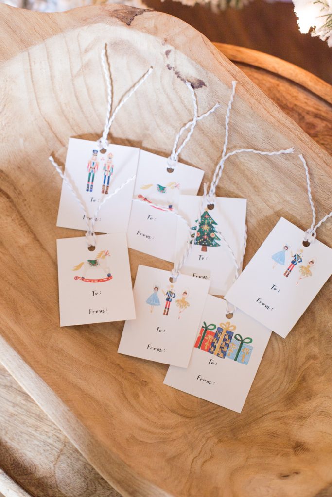 Nutcracker Inspired Printable Christmas Gift Tags and more free printables
