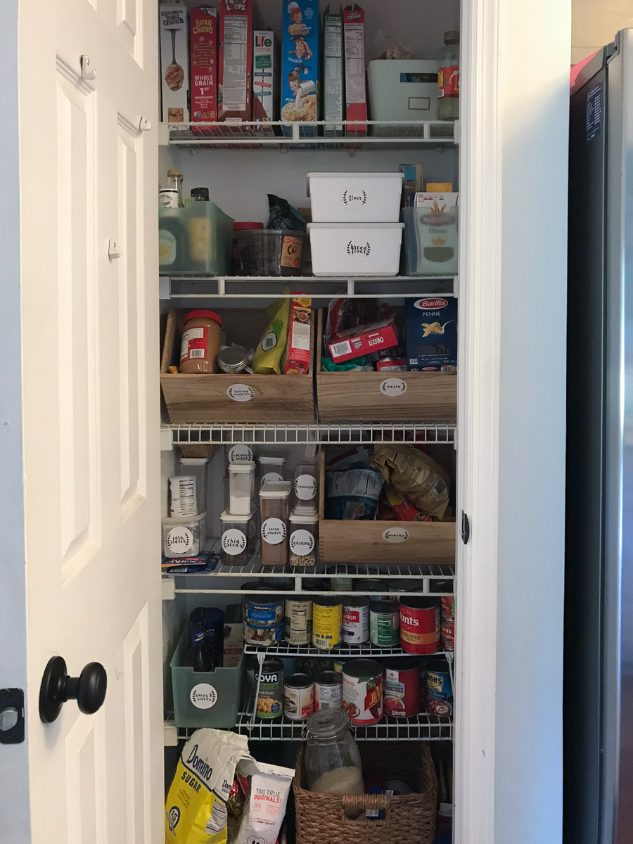 Wire Shelf Pantry Makeover - Checking In With Chelsea