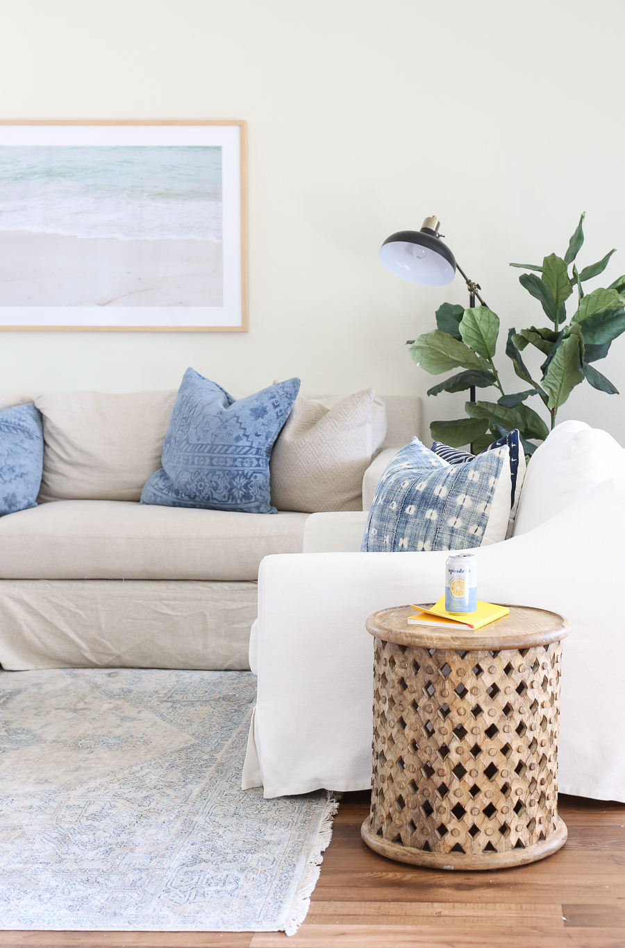 Coastal Casual Rental Living Room Our 29 Palms Rental Home