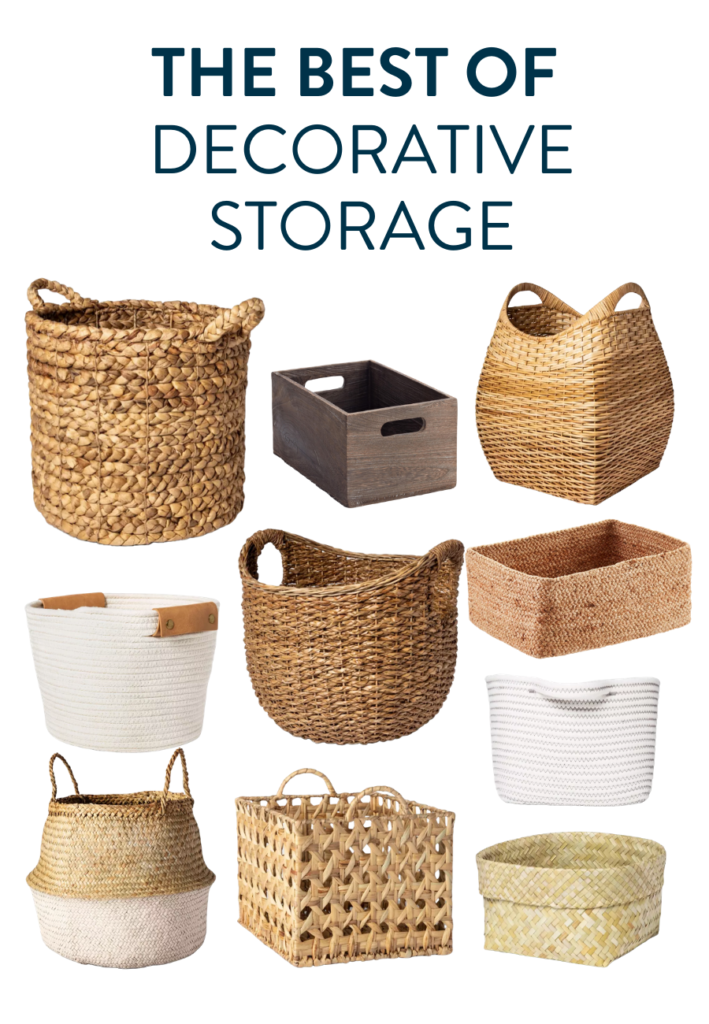 decorative storage baskets canada