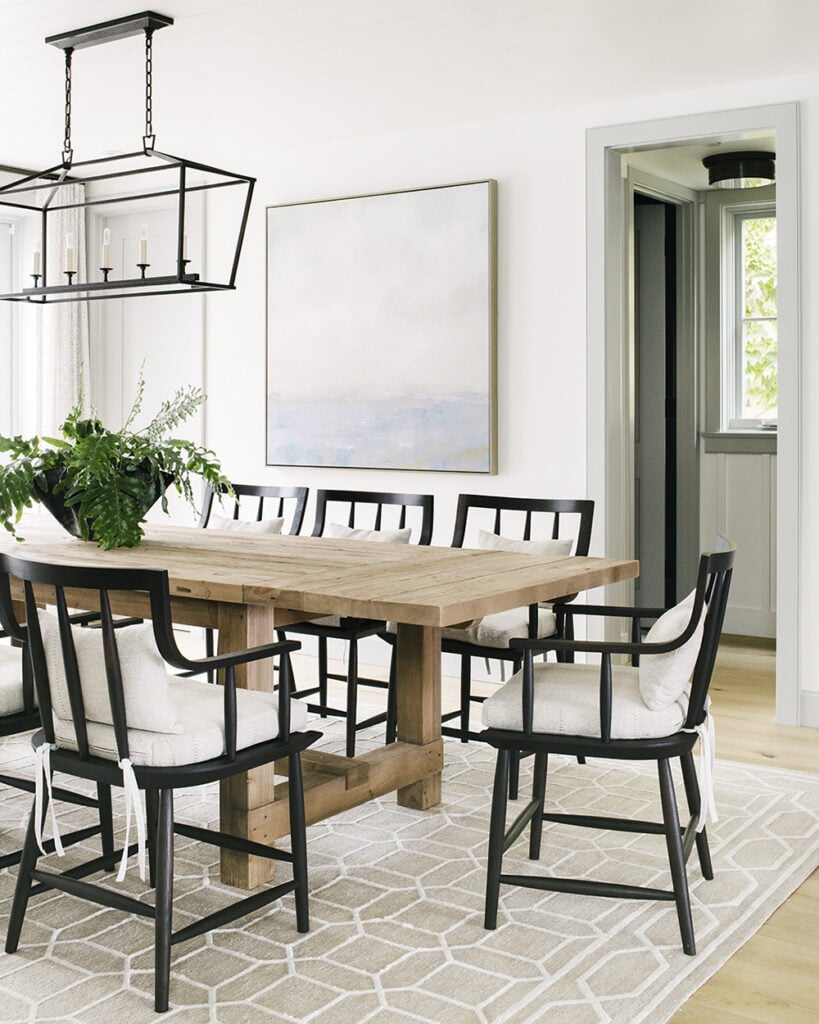 Black Dining Chairs - How to Contrast Your Table and Chairs